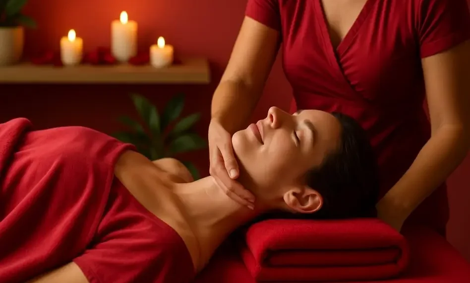 A woman receiving a massage at Even Thai Spa